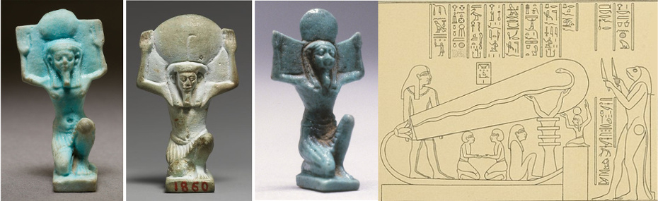 Dendera Light Arms Ancient Egyptian God Shu